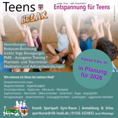 Teens Relax Flyer Planung